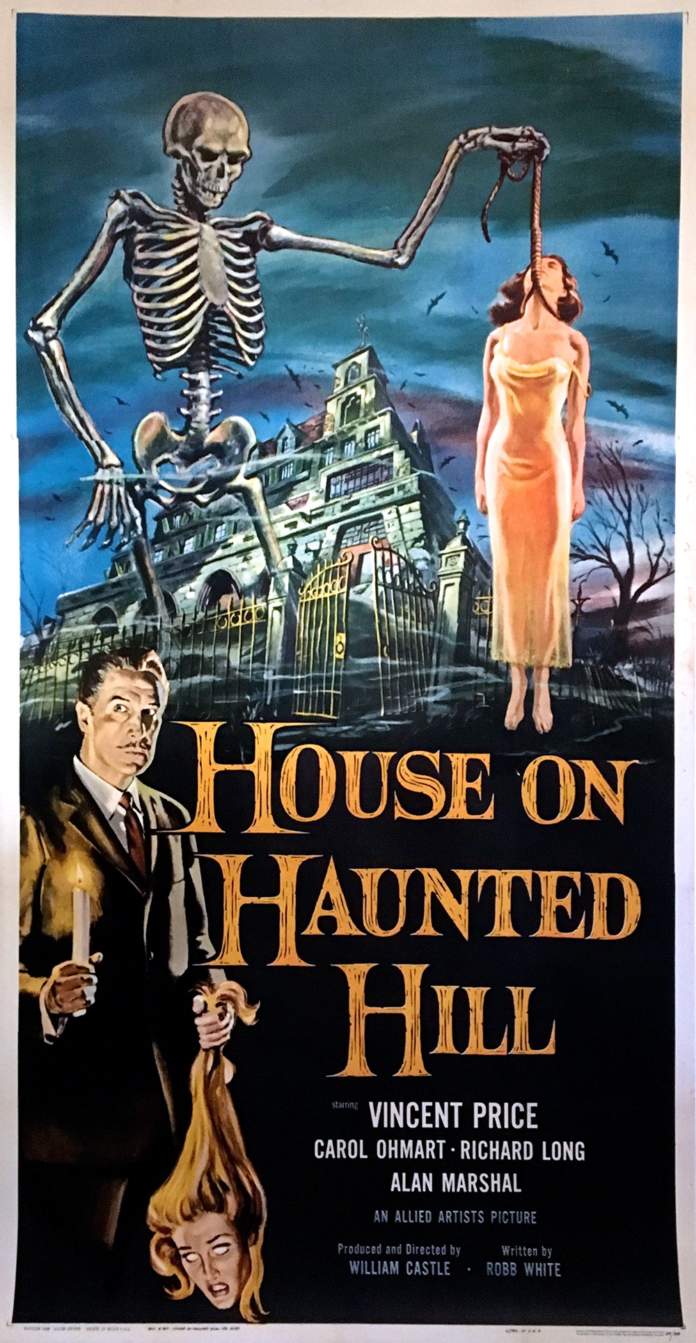 house on haunted hill skeleton